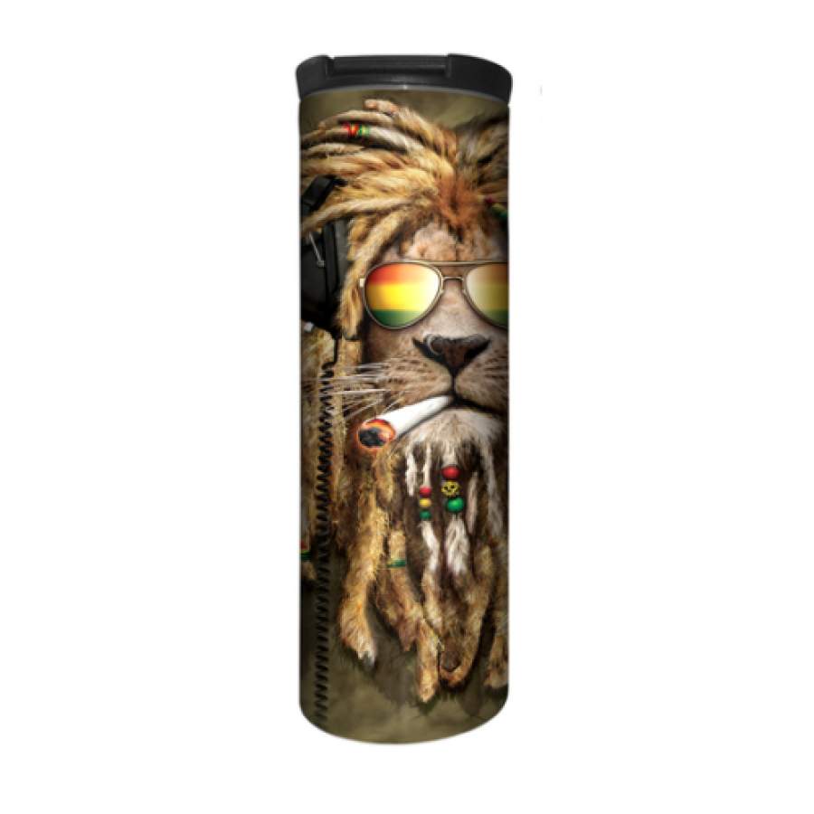 Smoking Rasta Lion Stainless Steel Travel Mug / Coffee Barista Travel Tumbler