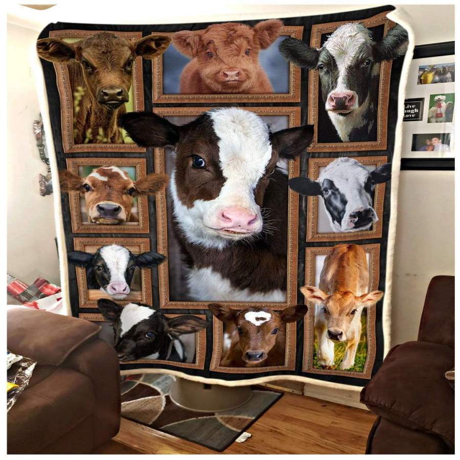 Blanket Gift For Cow Lovers Cute Cows