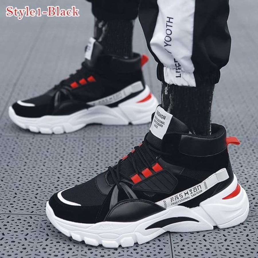 LASPERAL Men Casual Shoes Lac-Up Men Shoes Winter Fashion Female Clunky ...