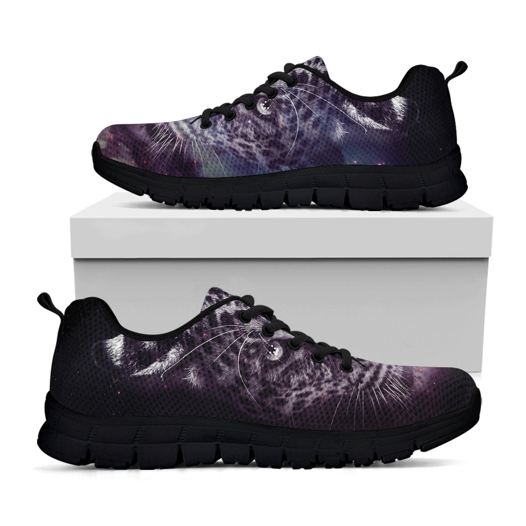 Galaxy Jaguar Print Black Sneakers