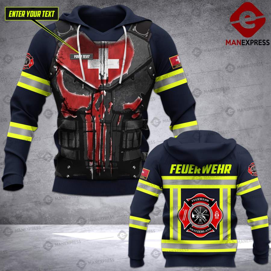 VH CUSTOMIZE SWISS FIREFIGHTER SWITZERLAND 0104 – 3D ALL OVER PRINT