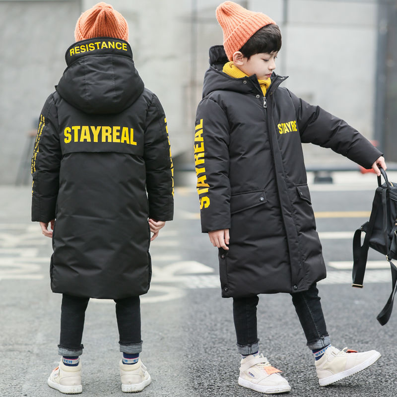 -30 degrees High quality Winter Boys Long Coat Clothes overcoat Snowsuit Thick Hooded Parka warm cotton Jacket For Kids clothing alx