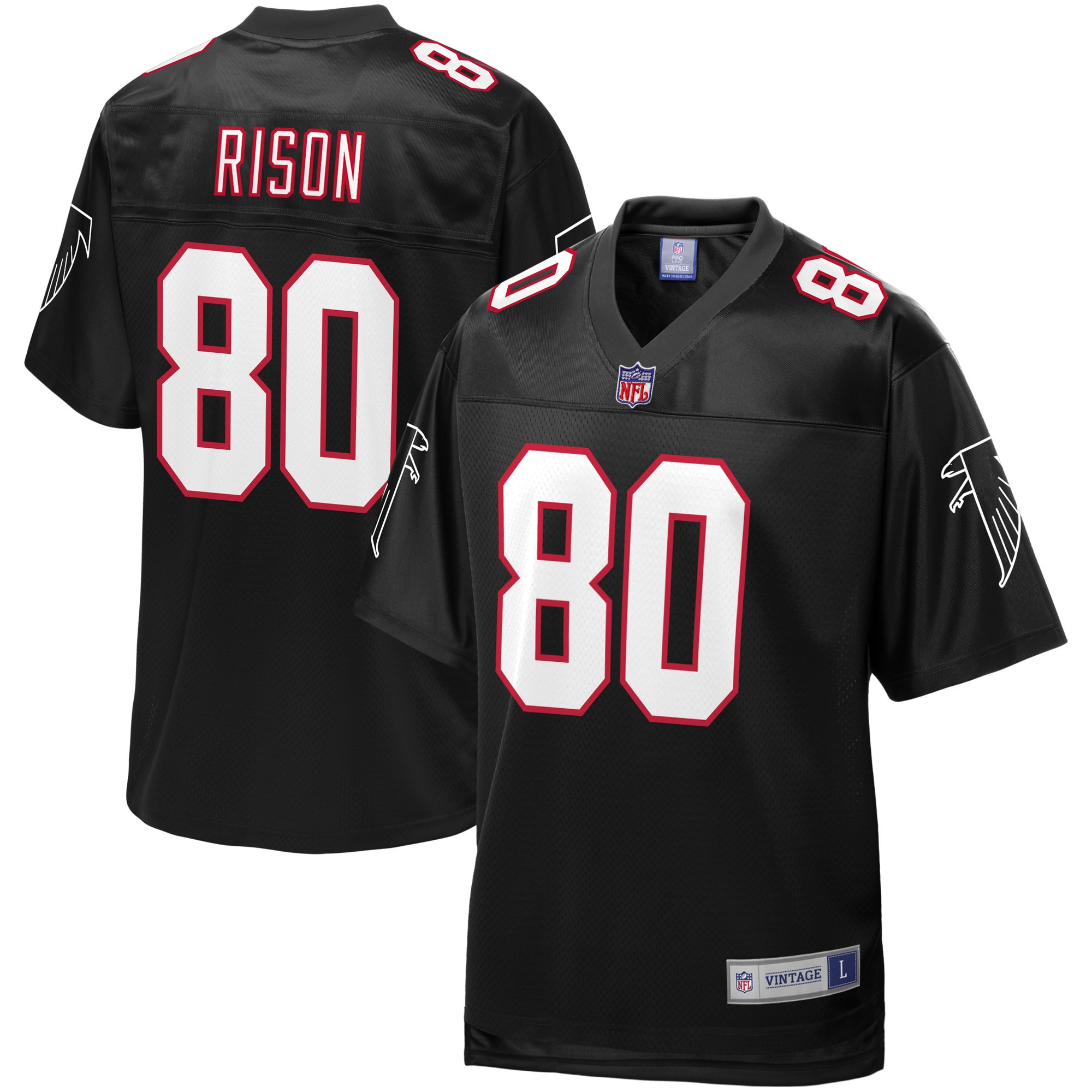 Andre Rison Atlanta Falcons NFL Pro Line Retired Player Jersey – Black NFL