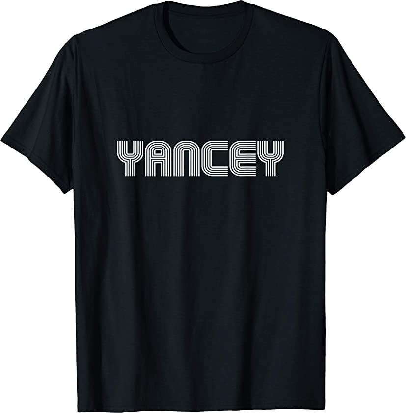 Yancey Name Vintage Retro 60s 70s 80s Sport Funny T-Shirt