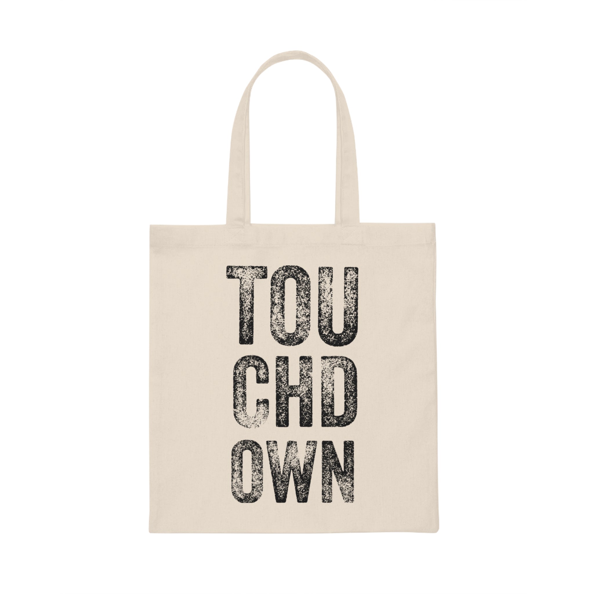 Touchdown Football Game Day Shirt | Sunday Funday | Weekend Shirt | Football Mom Shirt Canvas Tote Bag