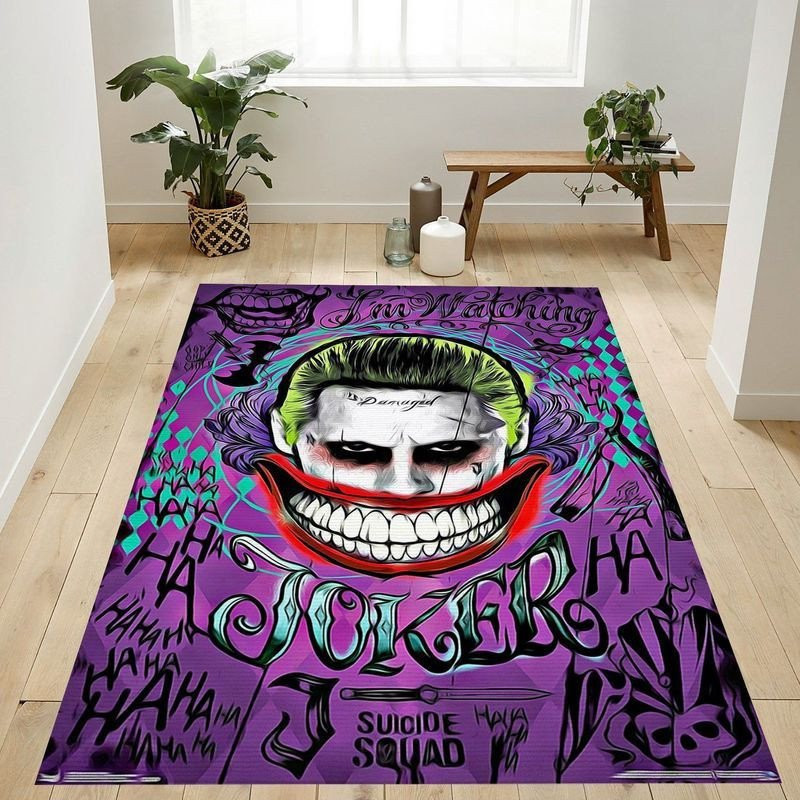 Joker Dc Comics Movie Suicide Squad Joker 2 Area Rug Living Room And Bed Room Rug Gift Us Decor