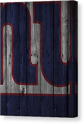 New York Giants Wood Fence Joe Hamilton Canvas Print