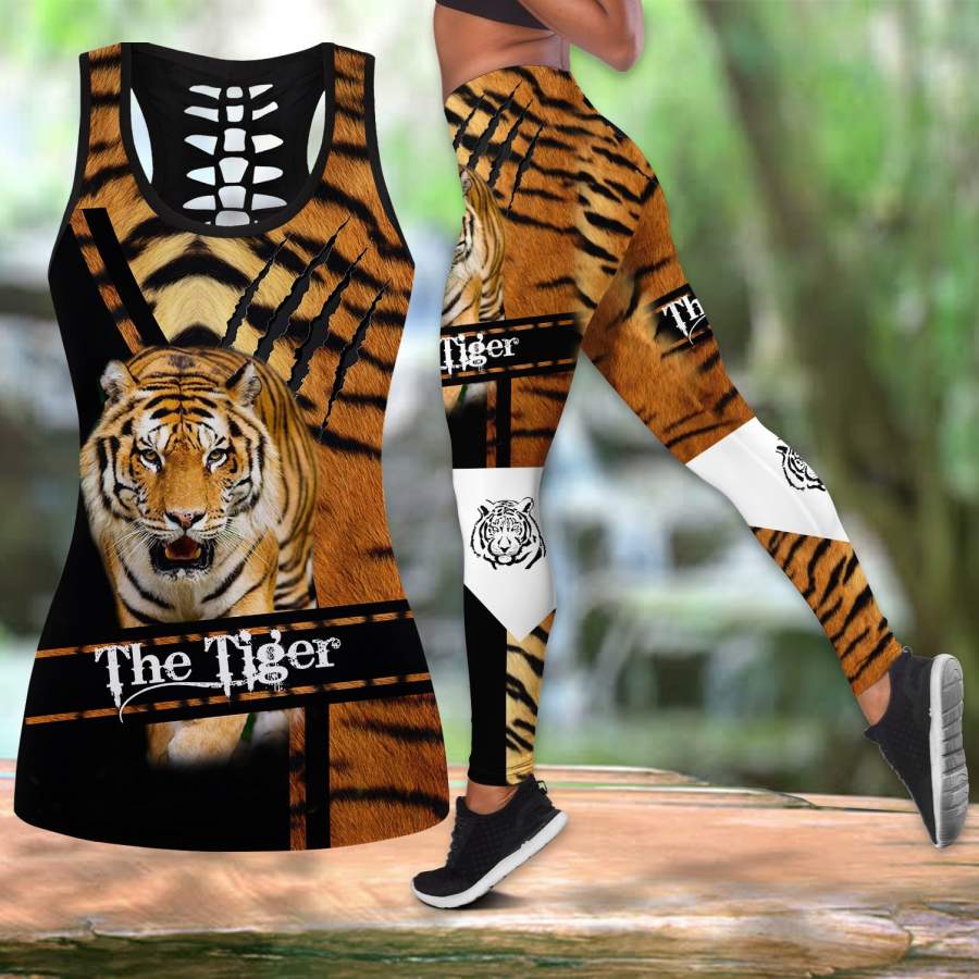 Amazing Tiger Women Tank Top & Leggings 05