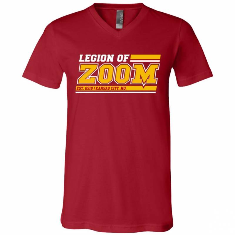 Legion Of Zoom Kansas City Chiefs Football V Neck T-Shirt