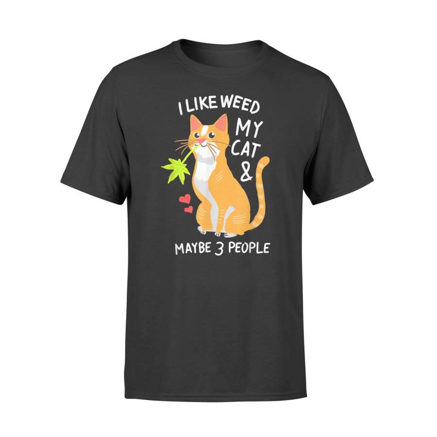 420 Weed Cat Pot Kitten Cannabis Leaf Shirt Art Gift Women – Standard T-shirt