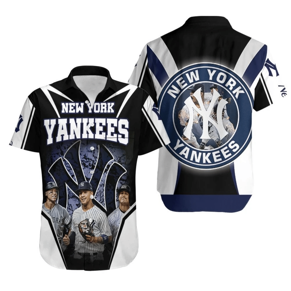 Aaron Judge Gleyber Torres Giancarlo Stanton For New York Yankees Fan Hawaiian Shirt Combo Beach