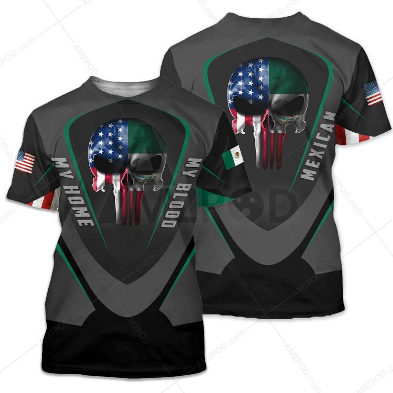 American Home With Mexican Blood  All Over Printed Shirts MX63