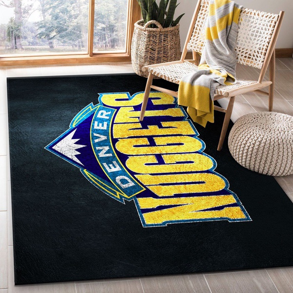 Denver Nuggets Area Rug, Bedroom, US Gift Decor