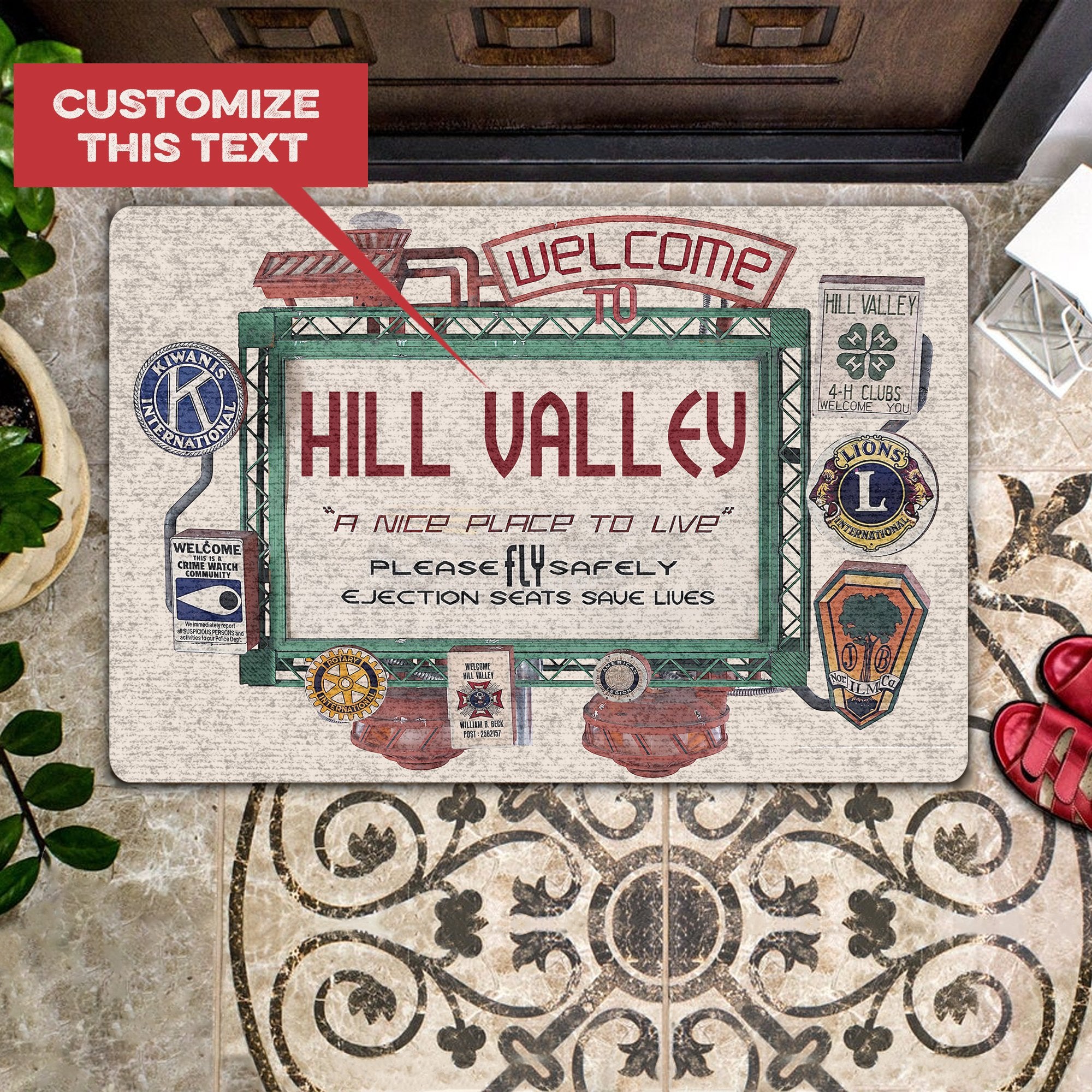 A Nice Place To Live Personalized All Over Printing Doormat Pre2101