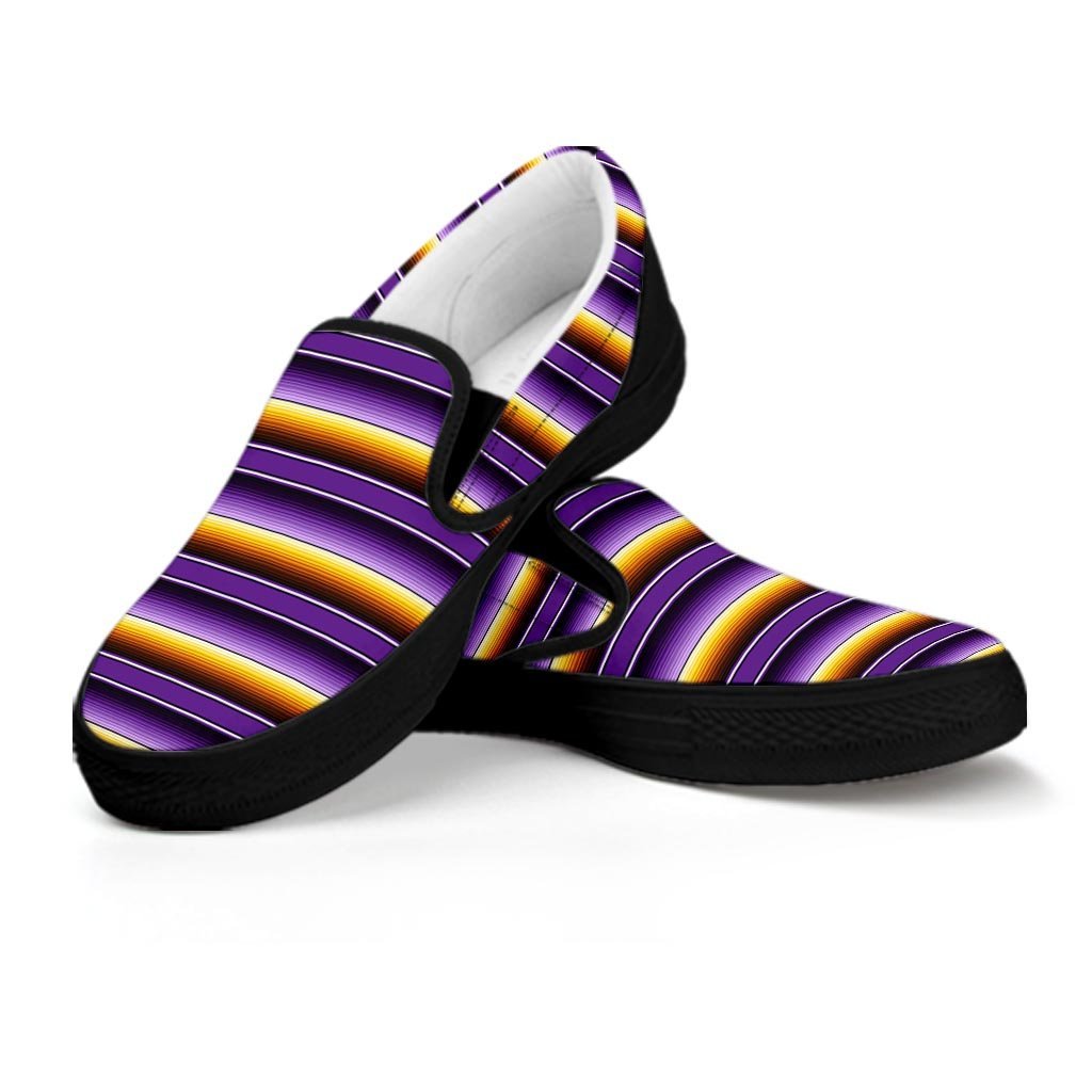 Yellow And Purple Mexican Baja Men’S Slip On Sneakers