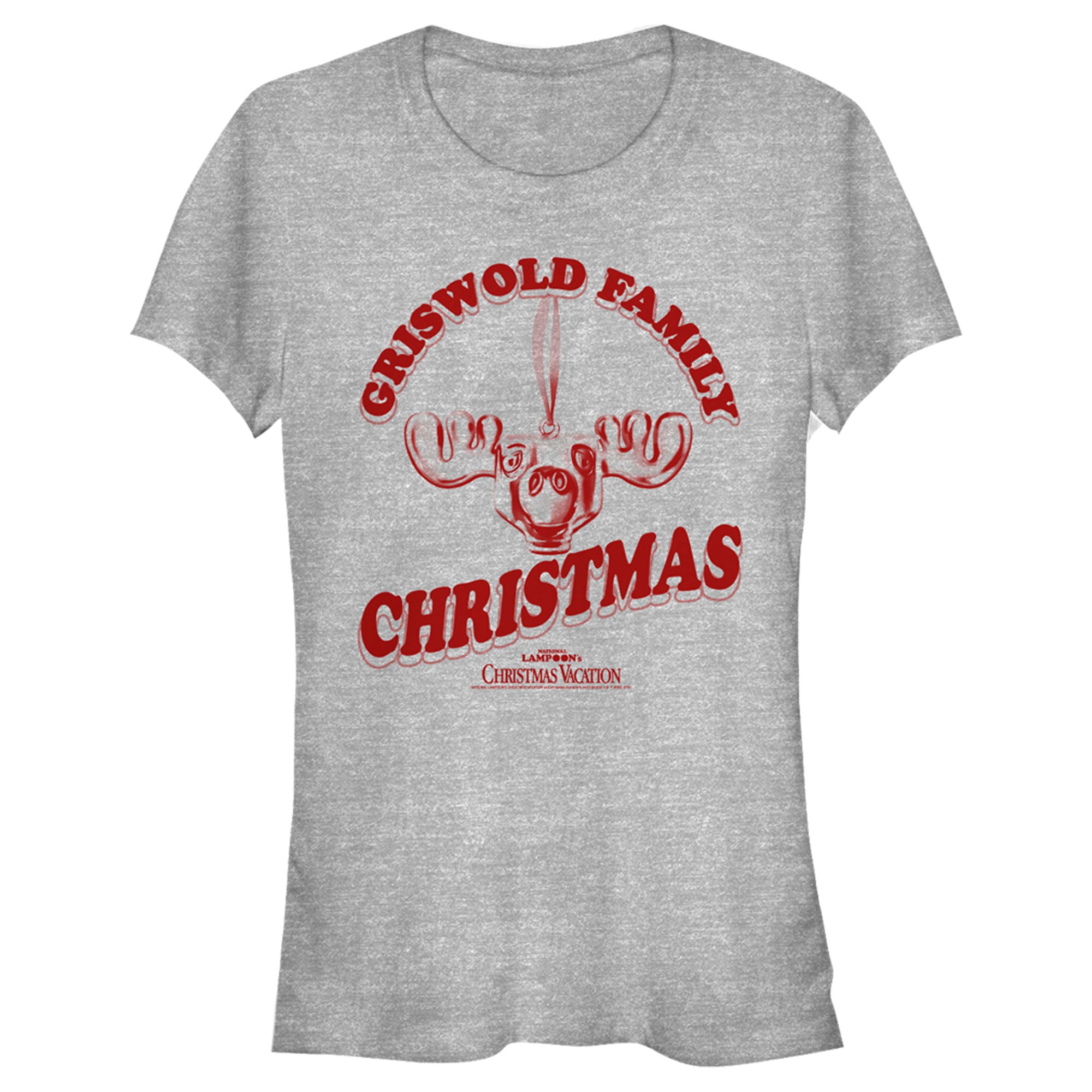 National Lampoon’S Christmas Vacation Junior’S Griswold Family Moose  T-Shirt