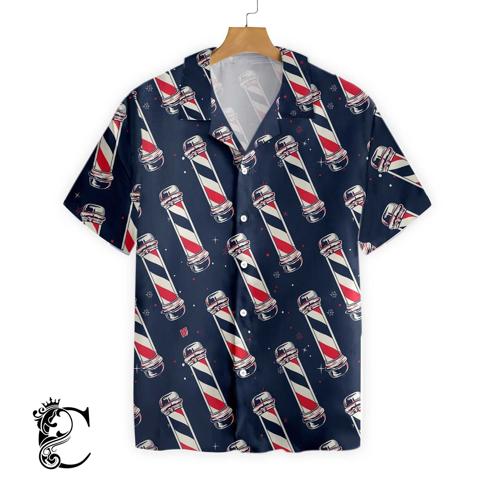 Barber Pole Hawaiian Shirt