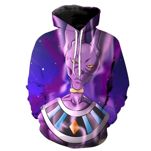 Lord Beerus Dragon Ball Z Pullover And Zippered Hoodies Custom 3d Graphic Printed 3d Hoodie  Hoodie For Men For Women Personalized Trending Gift