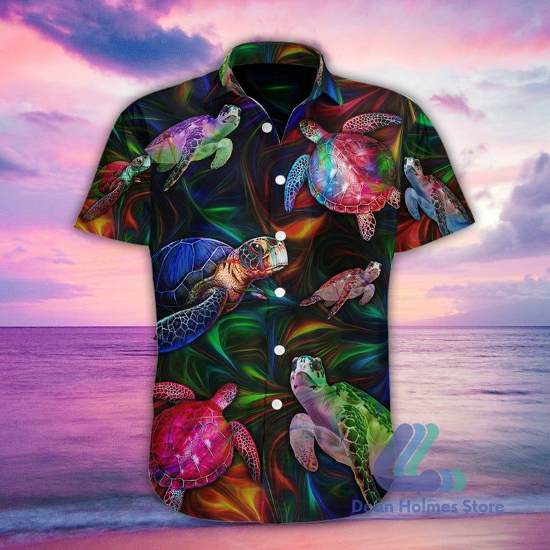 Turtle Multicolor Nice Design Hawaiian Shirt DHC18063948