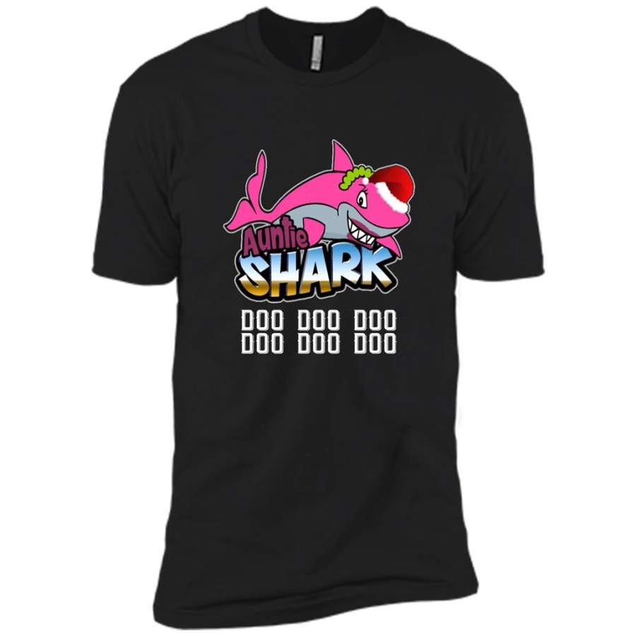 Auntie Shark Doo Doo Doo 1 – Canvas Unisex USA Shirt