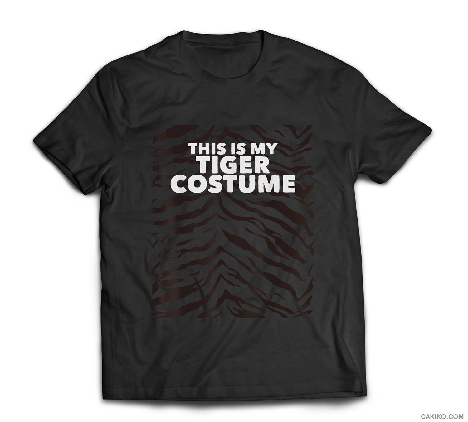 Tiger Simple Halloween This Is My Tiger Costume Animal Print T-Shirt