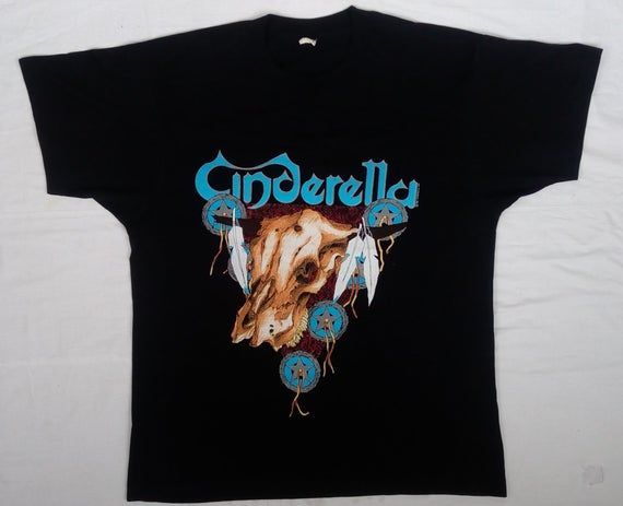 Vintage Cinderella Shirt Long Cold Winter Tour 1988 1989 Shirt Large Concert Glam Rock Metal 80 S Live A Guns Skid Row Ratt Dokken Shirt