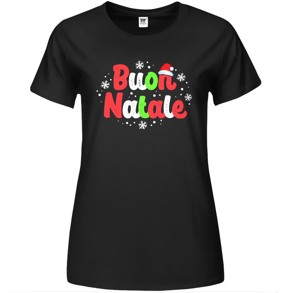 Buon Natale Italy Pride Xmas Holiday Italian Christmas Premium Womens T Shirts