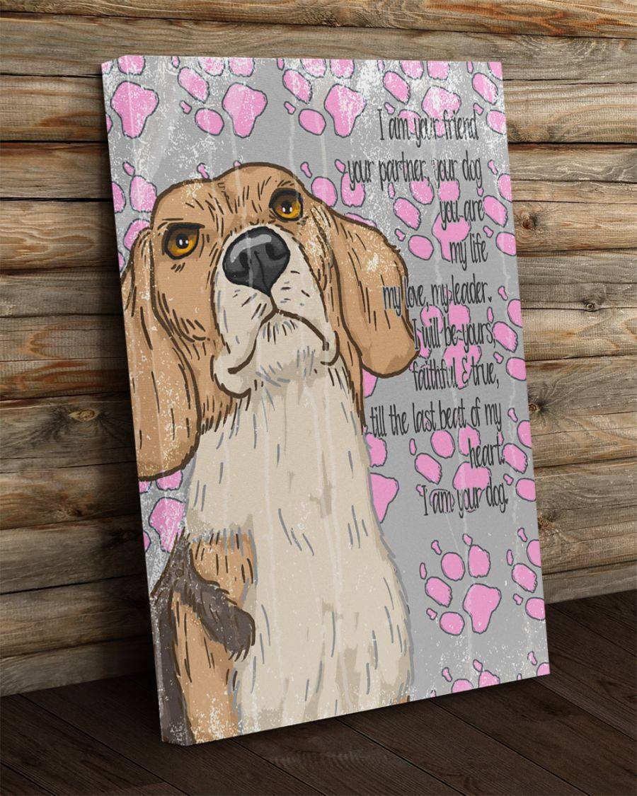 Beagle Paw Canvas Gift for Friend Birthday Gift Warm Home Decor Wall Art Visual Art