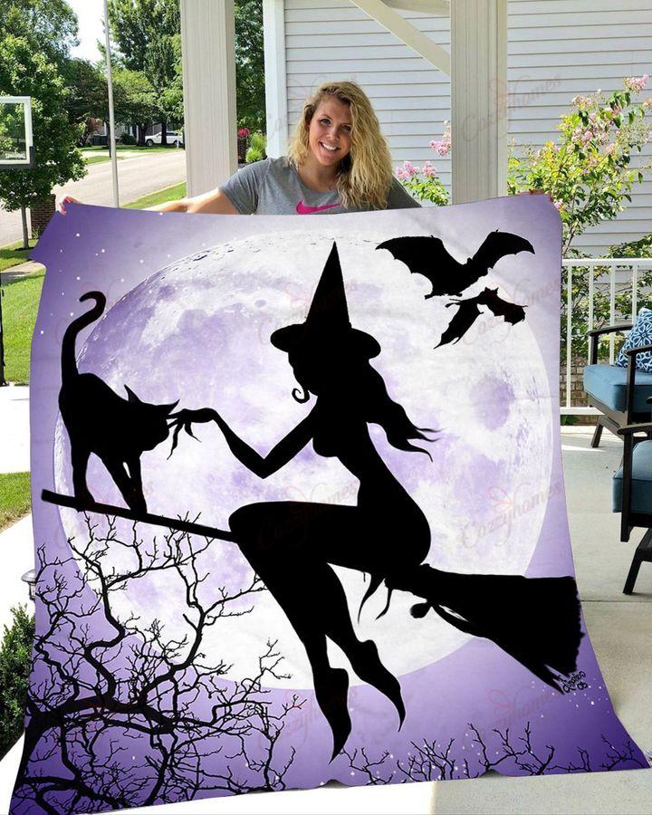 Halloween Ideas Witches Fleece Blankets, Halloween Blanket, Halloween Throw Blanket, Halloween Fleece Blanket – Blanket, 30X40, Blanket Sofa Bed