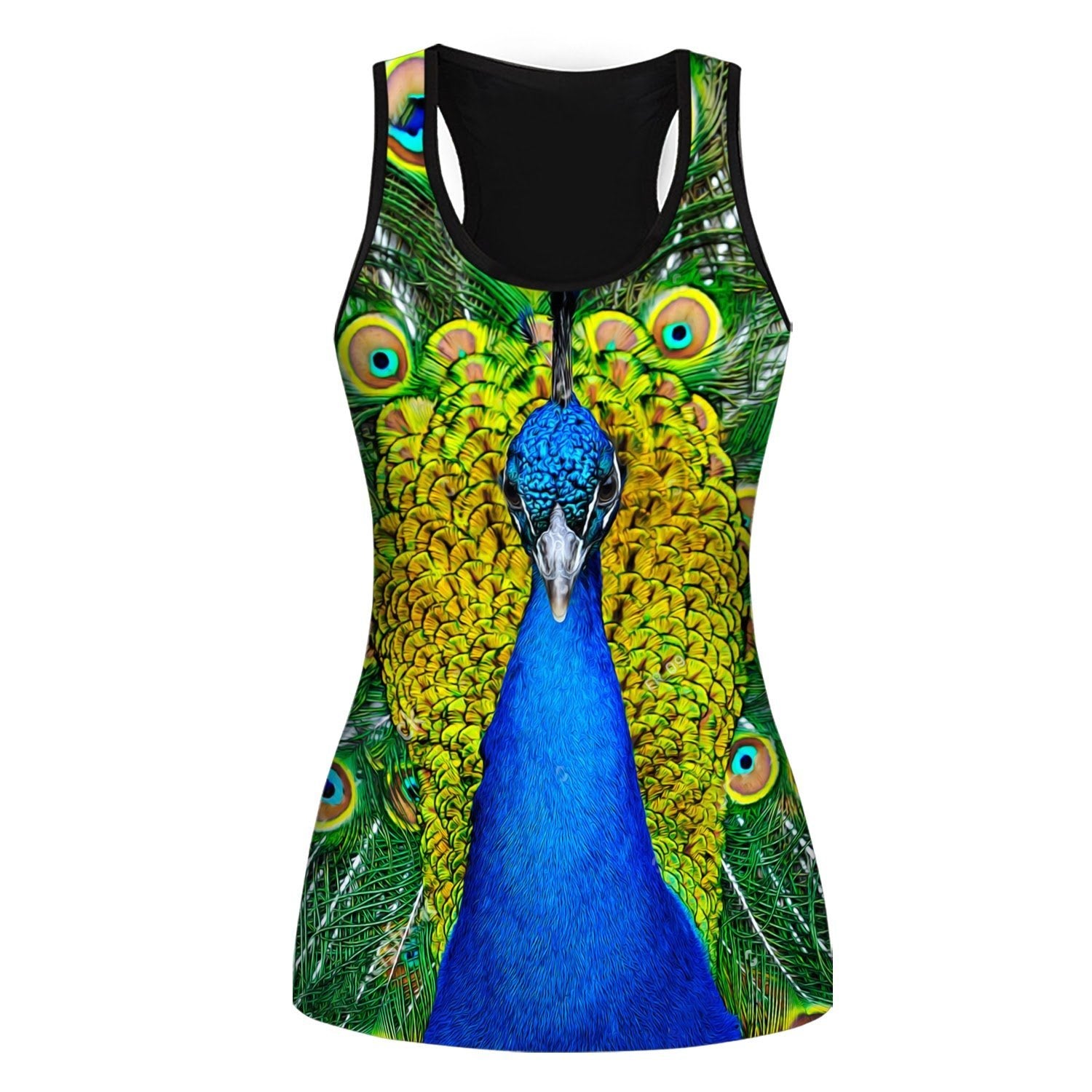 Bird Tank& Legging- Peacock