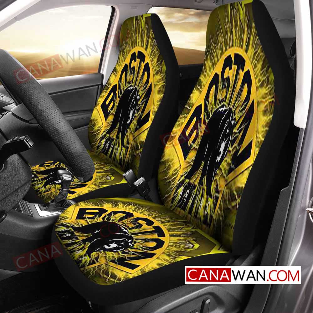 Boston Bruins Style452 3D Customized Personalized Car Seat Cover