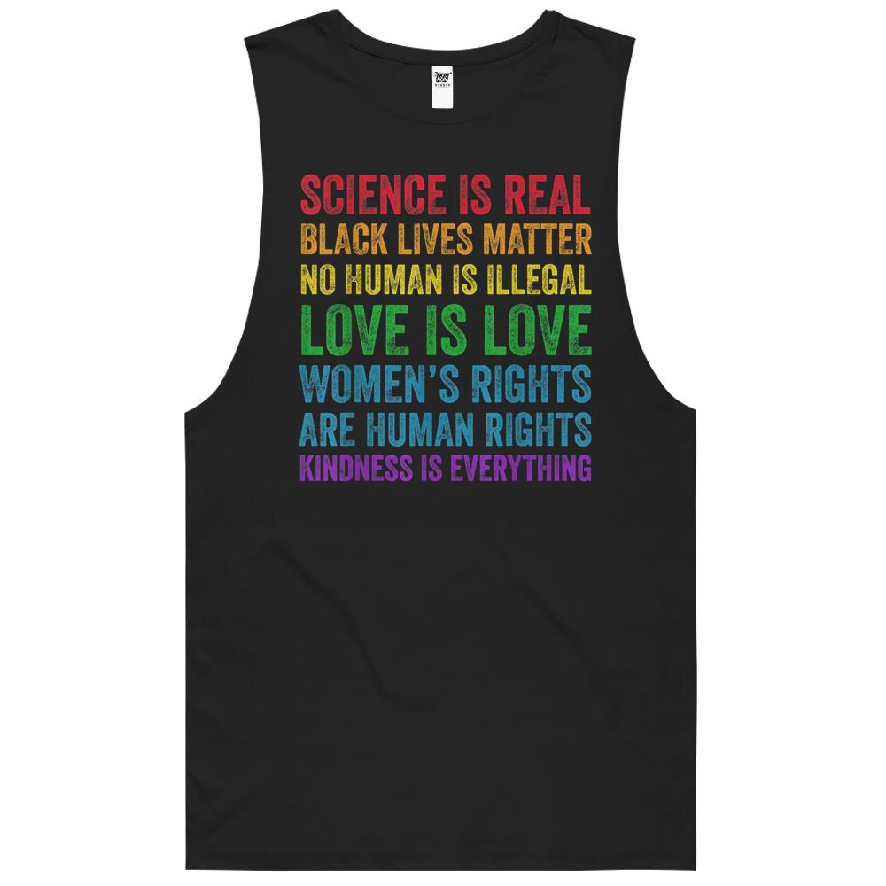 Science Is Real Black Lives Matter Love Lgbt Pride Month T-Shirt Tank Top