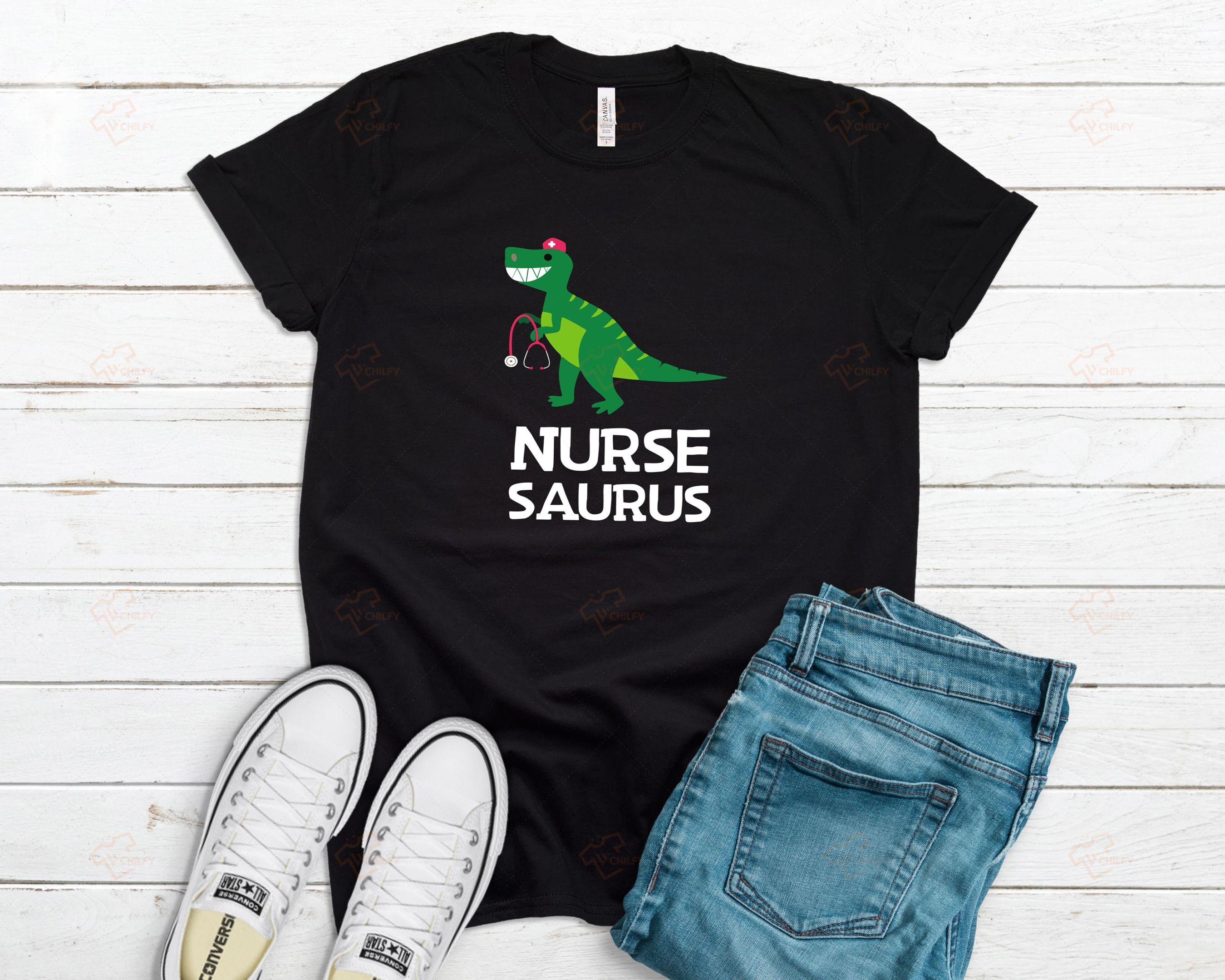 Nurse Saurus Shirt, Funny Nurse Shirt, Nurse GIft, Nursing Student, Future Nurse, RN Shirt