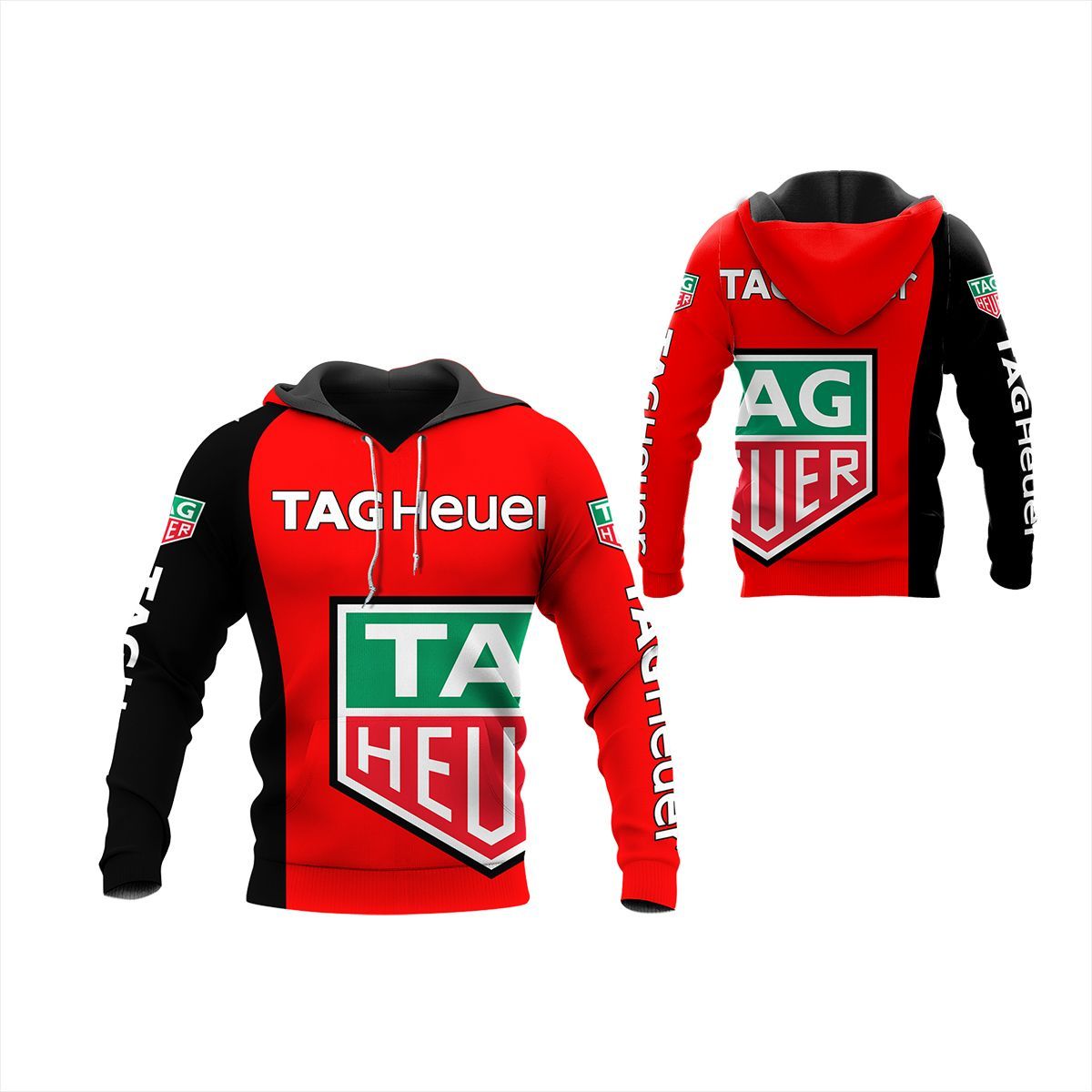 3D All Over Printed Tag Heuer Lph-Ht Shirts Ver 1 (Red)