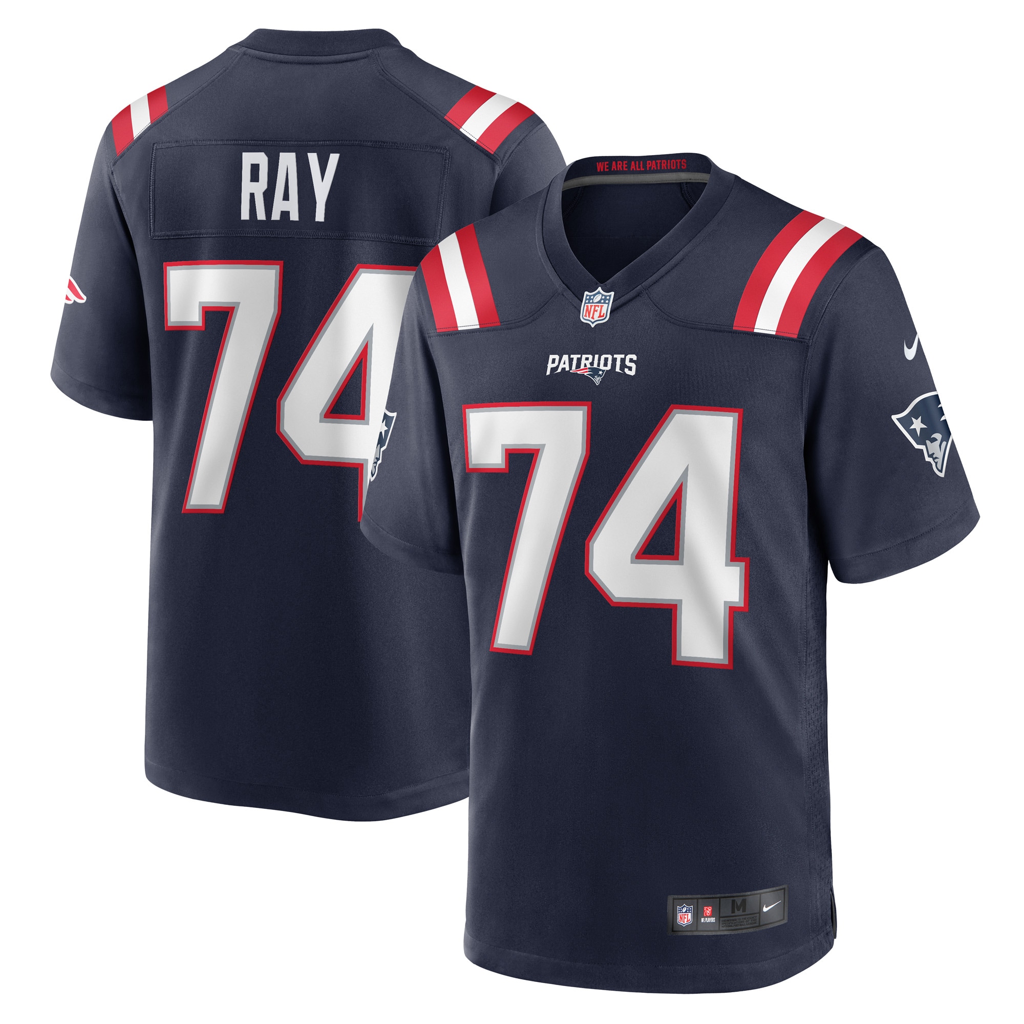 LaBryan Ray New England Patriots Game Player Jersey – Navy