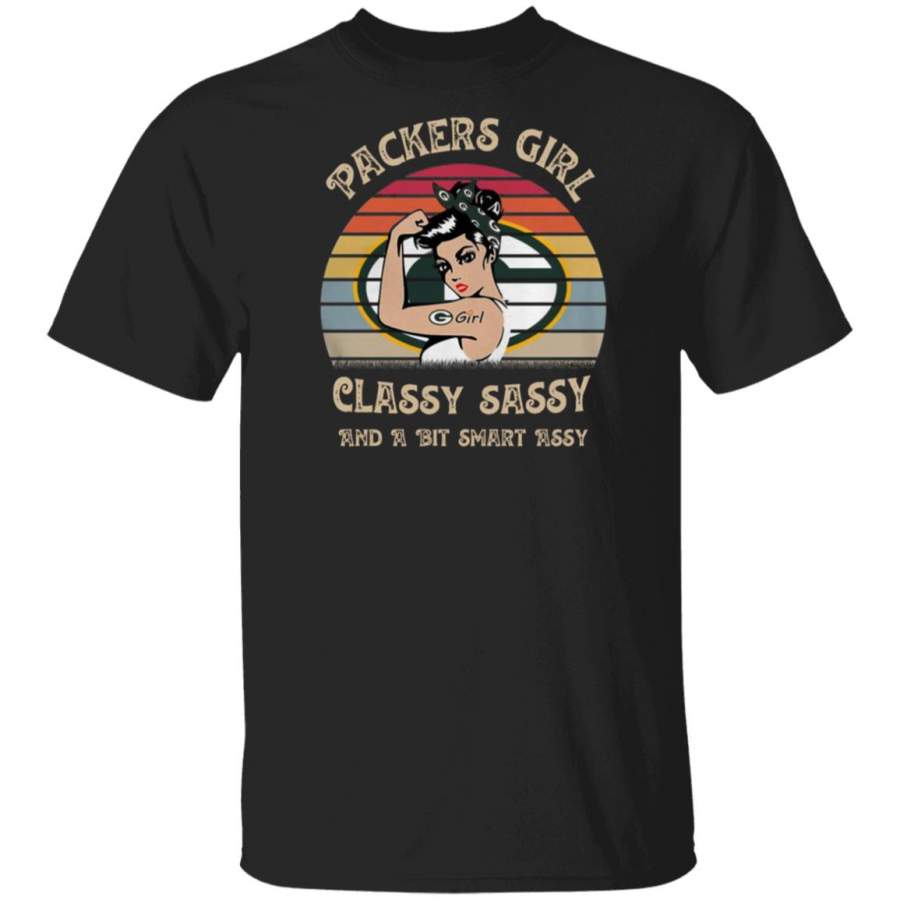 Green Bay Packers Girl Classy Sassy And A Bit Smart Assy Vintage Shirt, Hoodie