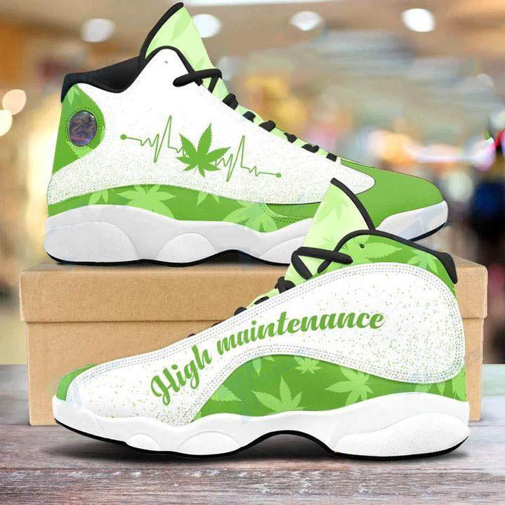 420 Day Gift For Hippie Pot Leaf Pot Head High Maintenance Jd 13 Shoes Hg