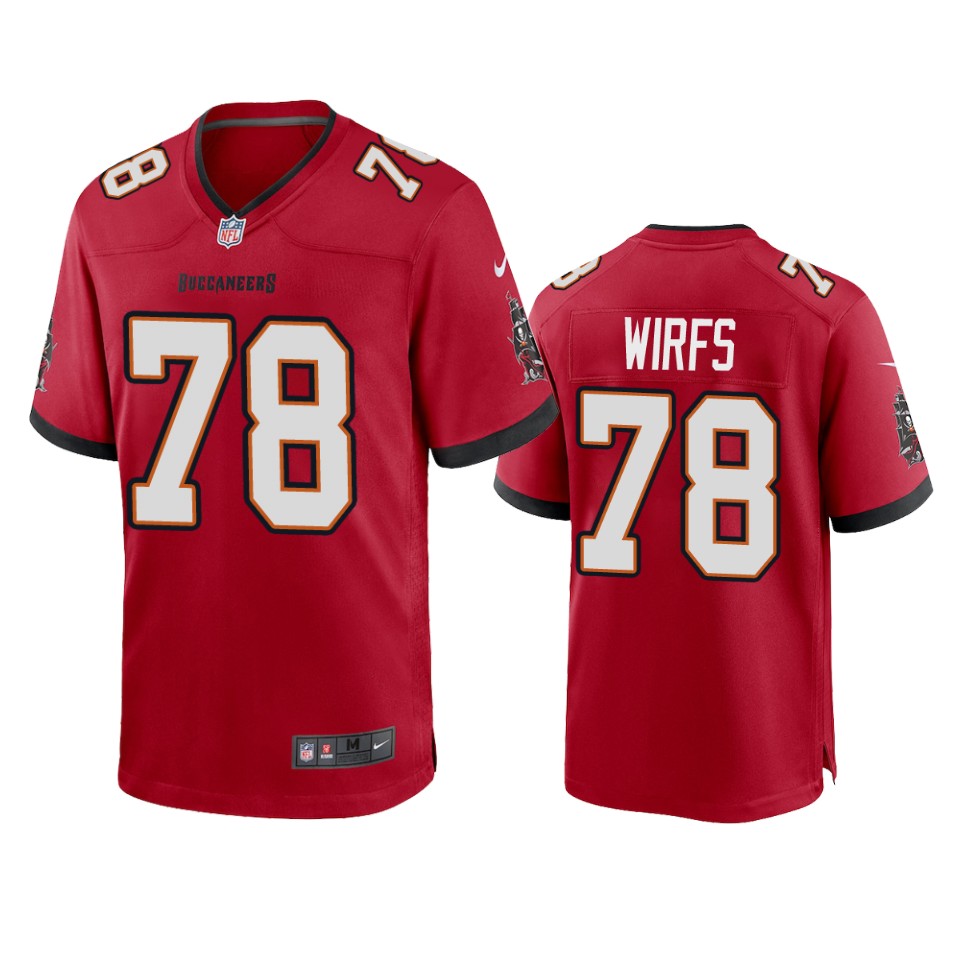 Tampa Bay Buccaneers Tristan Wirfs Red 2020 NFL Draft Game Jersey