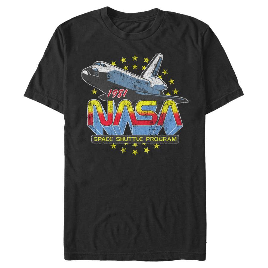 NASA Men’s 1981 Retro Stars  T Shirt