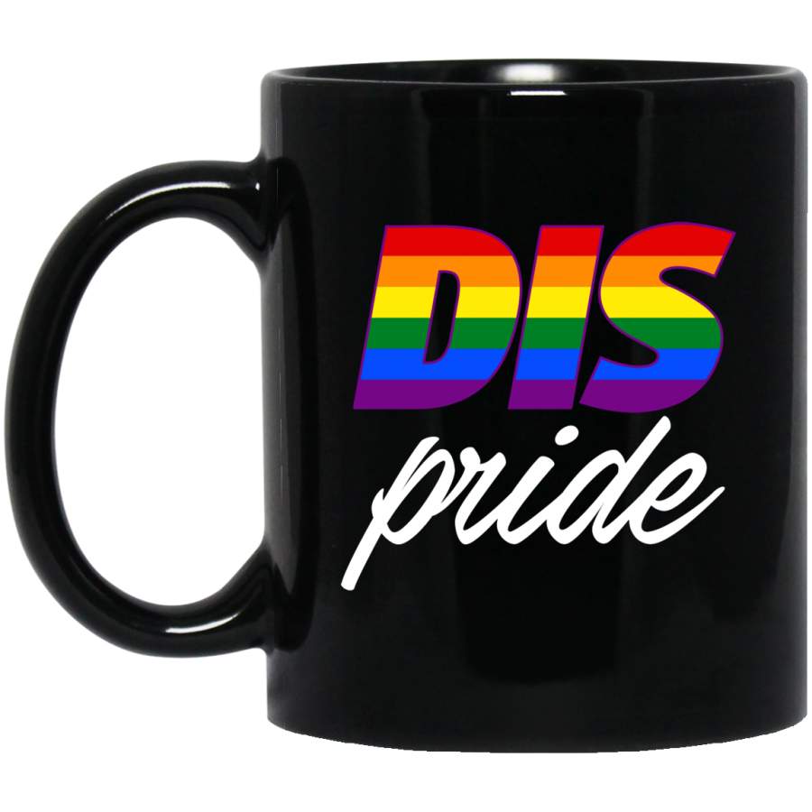 DIS Pride Vintage Mug Black Mug