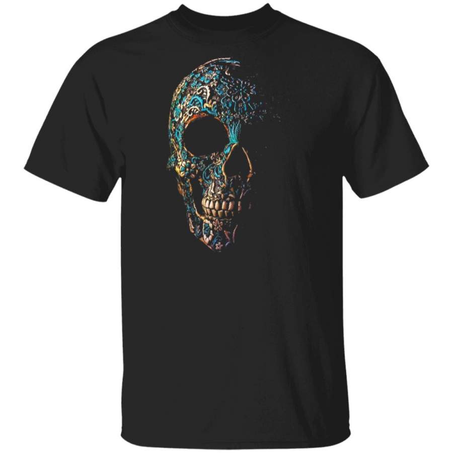 Vintage Sugar Antique Skull Day of The Dead Dia De Los Muertos Shirt