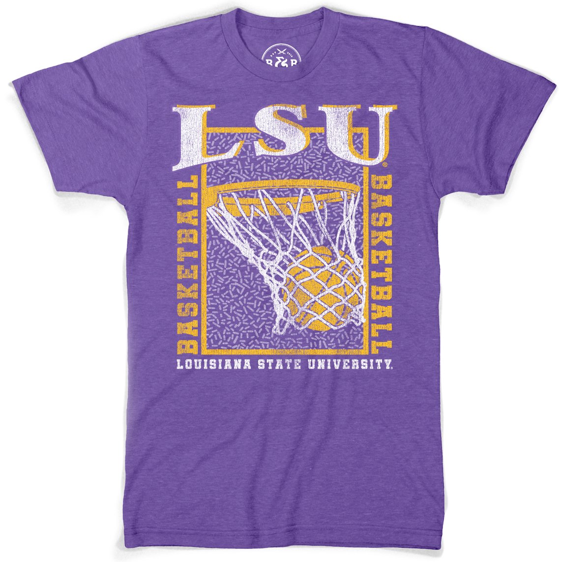 B&B Dry Goods LSU Tigers Basketball 90’s Hoops T-Shirt – Purple