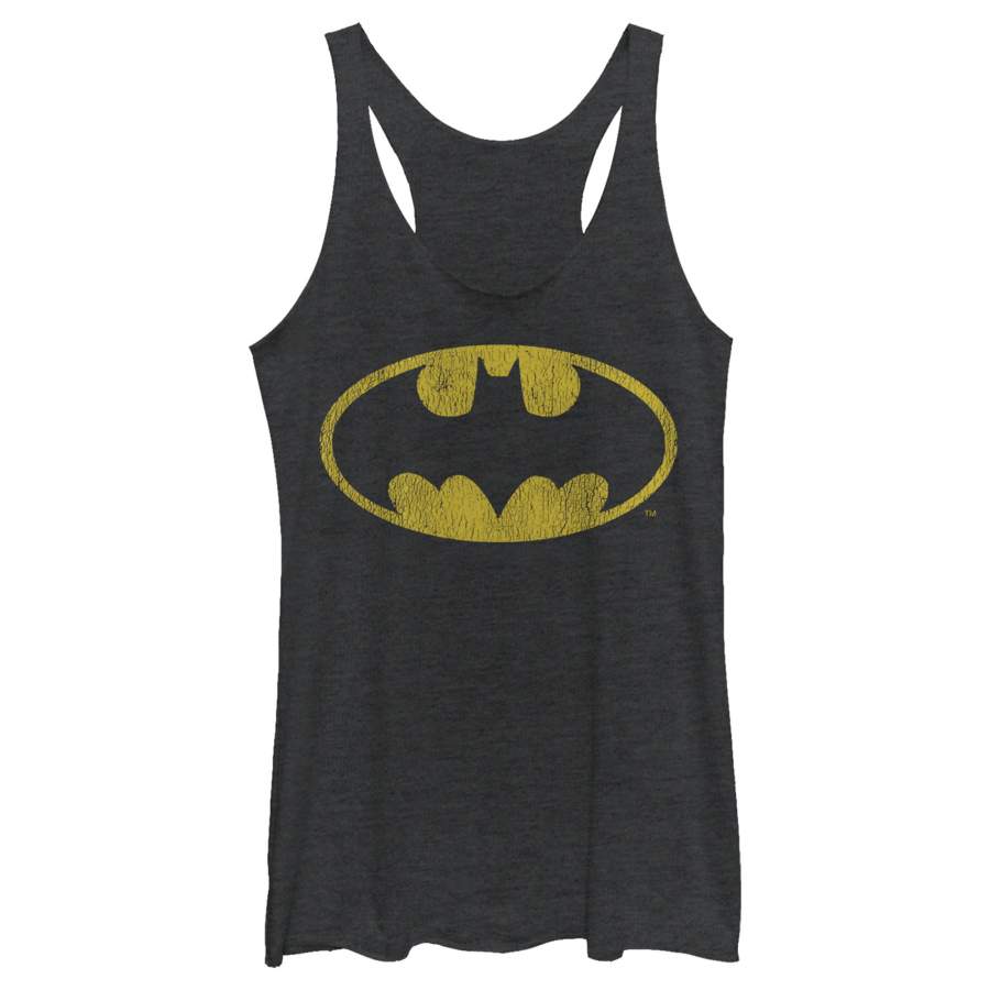 Batman Women’s Logo Retro Caped Crusader  Racerback Tank