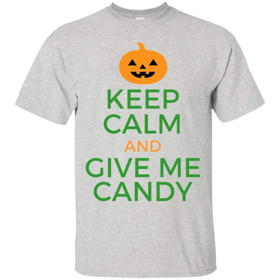 Men’s Halloween Shirt Keep Calm and Give Me Candy