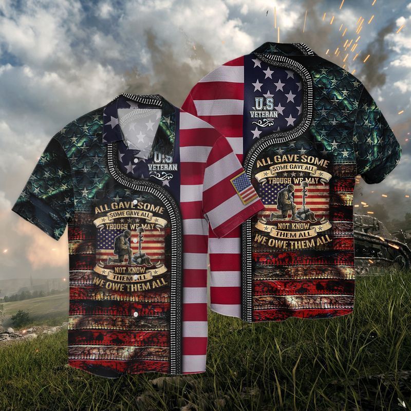 Army Veteran All Gave Some Full Print Hawaii Shirt Ha54155