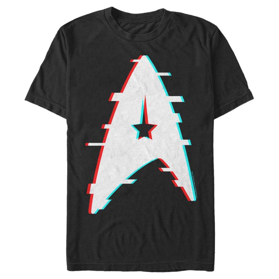 Star Trek Men’s Glitch Academy Logo  T-Shirt