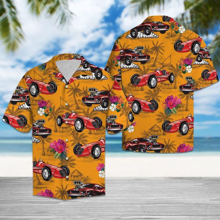 Drag Racing Tropical Hawaiian Shirt – For Men And Women