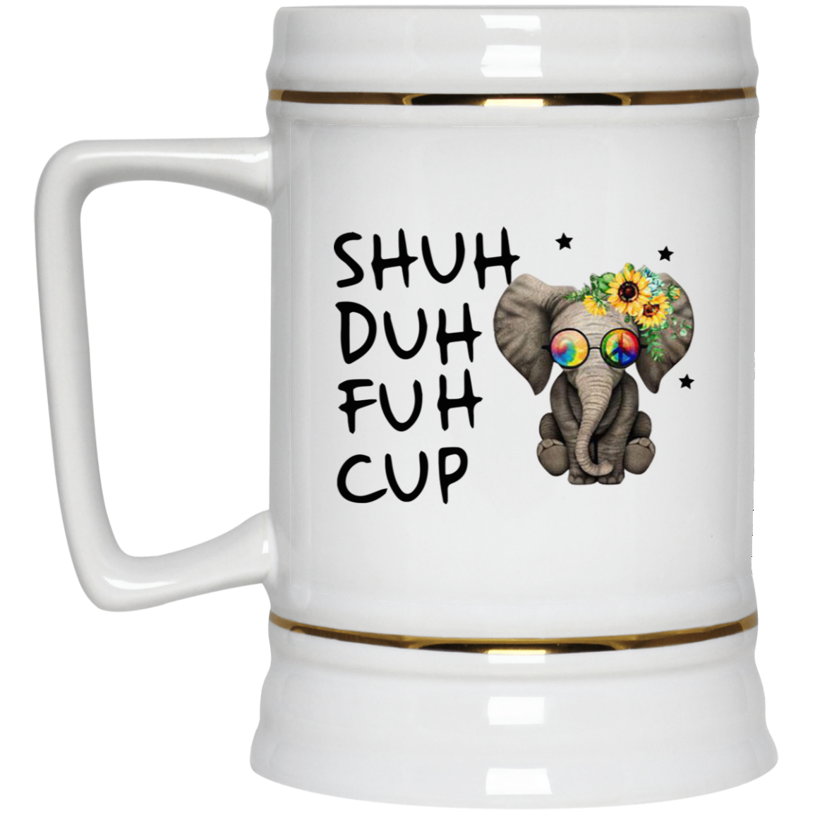 Baby Elephant Shuh Duh Fuh Cup Mug