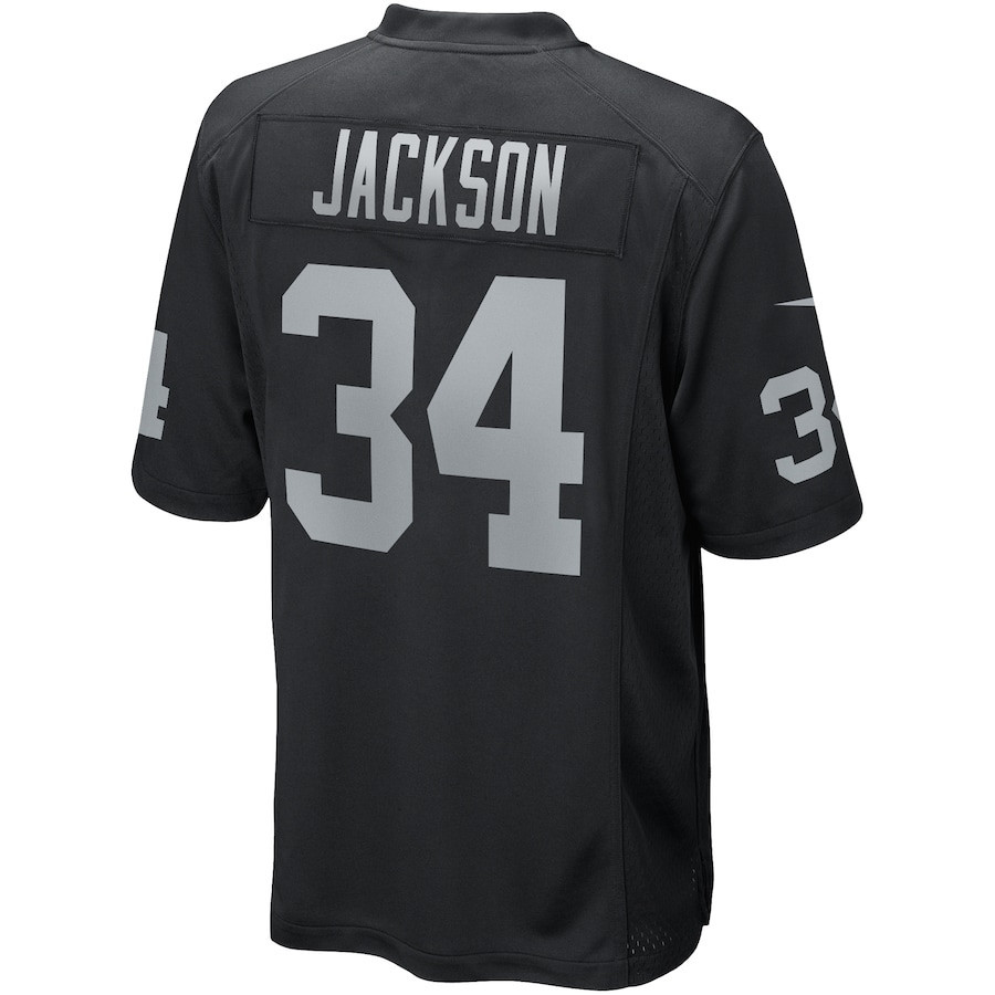 Bo Jackson 34 Las Vegas Raiders Men Game Retired Jersey - Black ...