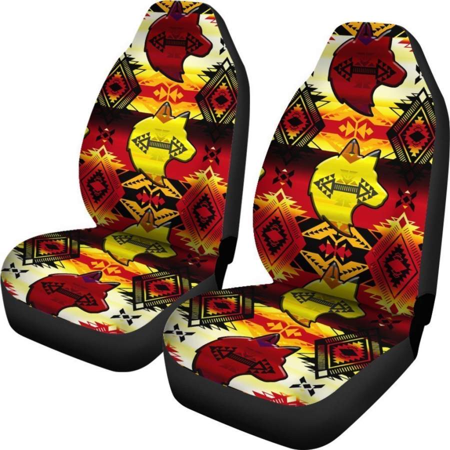 Sun Fire Wolf Sovereign Native Universal Fit Car Seat Covers